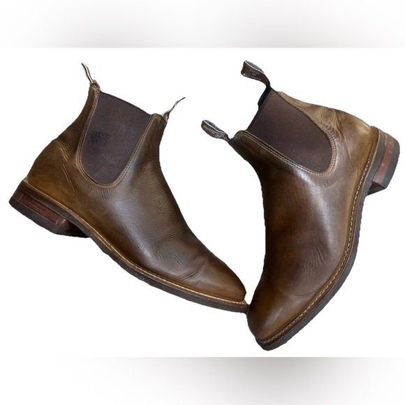 R.M Williams Craftsman Chelsea boot – caramel pull-up leather sz 8G 9 US - Picture 6 of 8